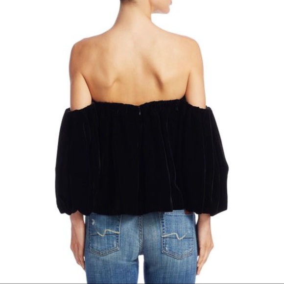 Simmy velvet off-the-shoulder top - Picture 5 of 6
